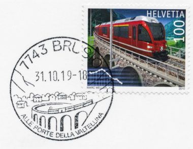 Stempel Brusio Kreisviadukt