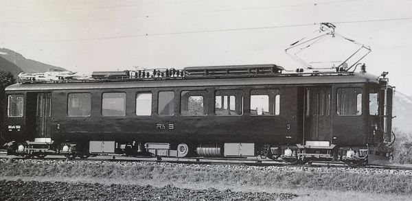 Der Triebwagen Nr. 501 kurz nach der Ablieferung an die RhB