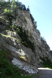 Zügenschlucht mit Lawine