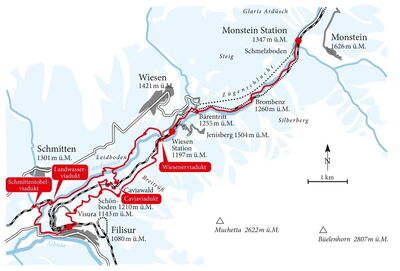 Übersichtskarte Zügenschlucht