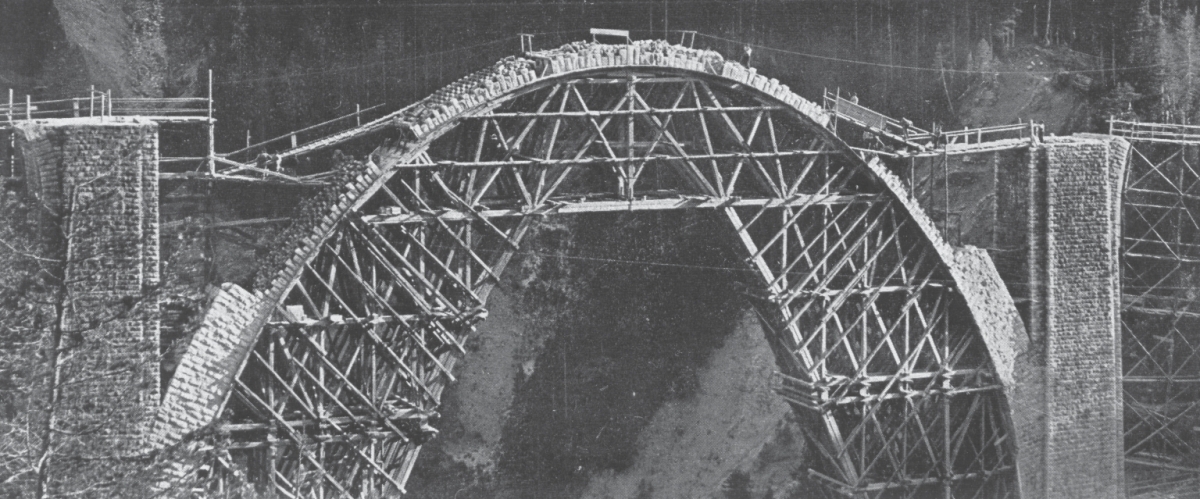 Bau des Wiesenerviaduktes